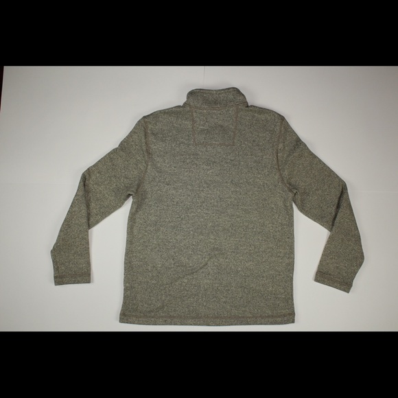 G.H.BASS.CO Men's XL Grey Pullover 1/2 zip Sweater - Picture 4 of 4